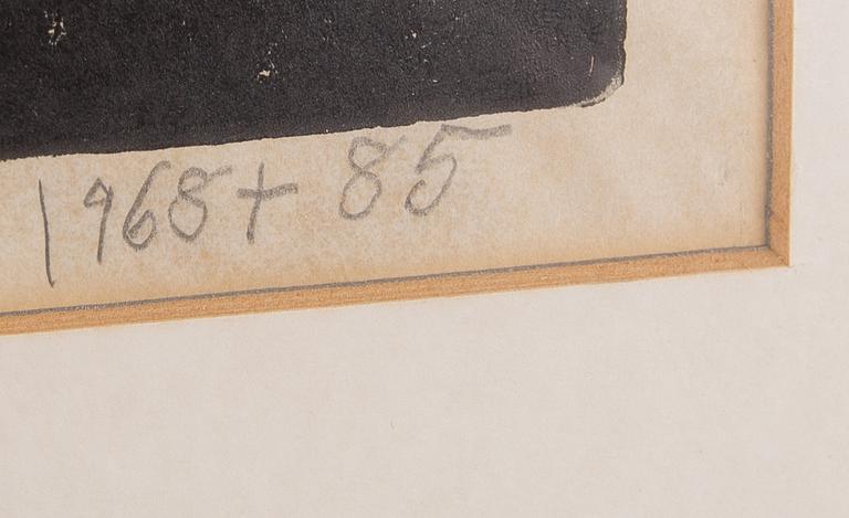 John Ndevasia Muafangejo, linolumsnitt, 1968+85, signerad 7/150.