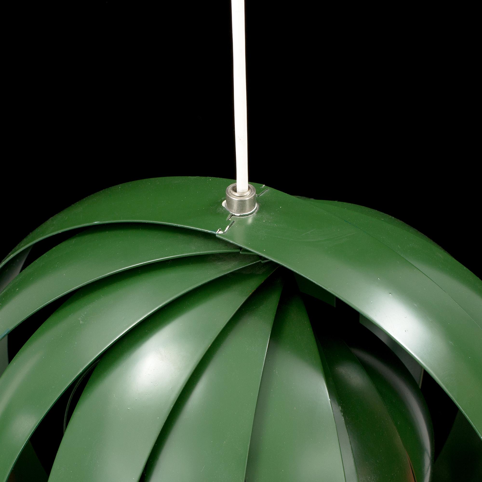 A "Moon lamp" designed by Verner Panton for Louis Poulsen.