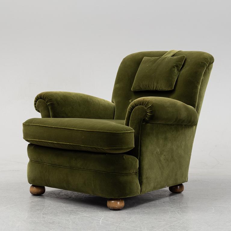 Josef Frank, fåtölj, modell 336, Firma Svenskt Tenn, formgiven 1934.