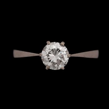 191. A brilliant cut diamond ring, 0.95 ct.