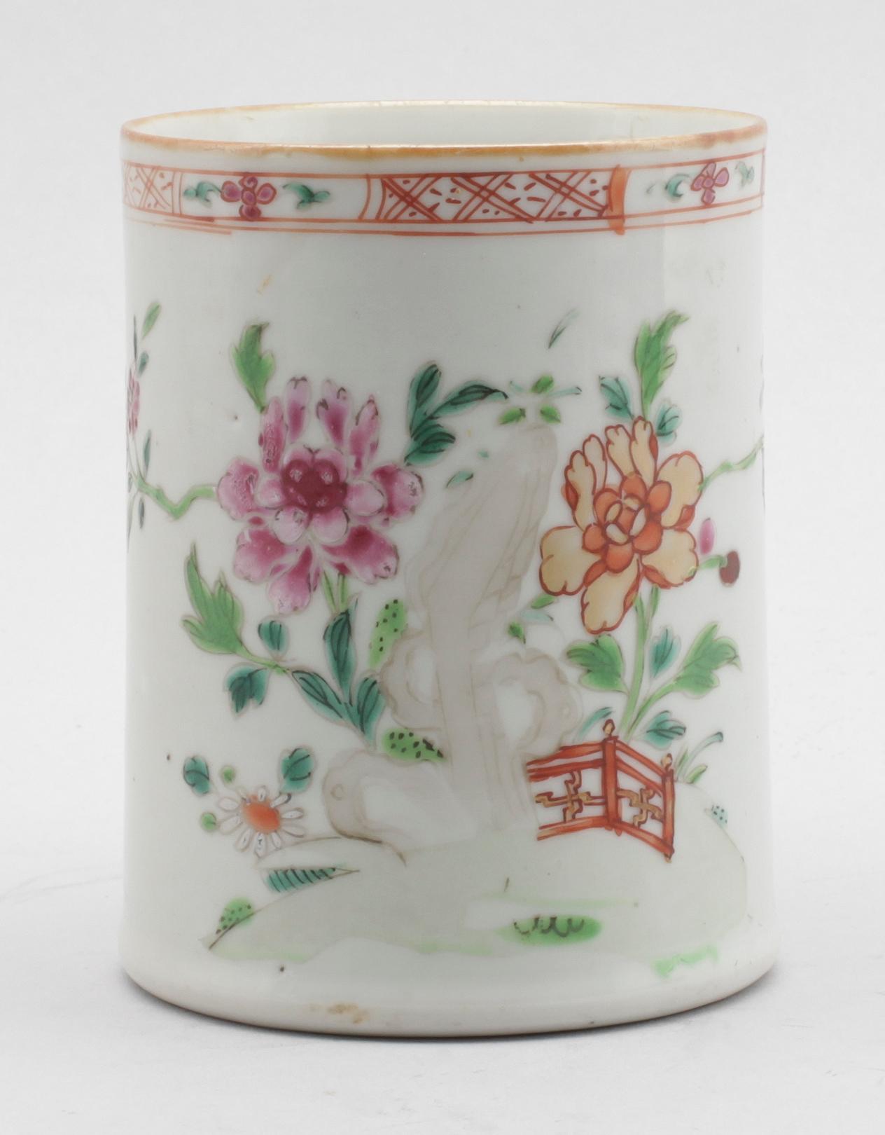 MUGG, porslin, Kina, Qianlong 1736-1795.