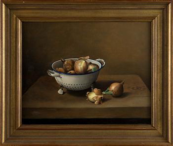 Nadine Lundahl, Stilleben med lökar.