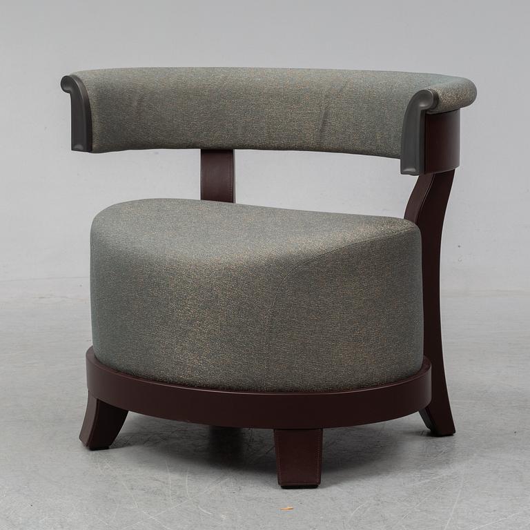 A contemporary 'Chelsea' armchair by Romeo Sozzi for Promemoria Furniture.