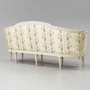 A Gustavian sofa by J E Höglander, master 1777.