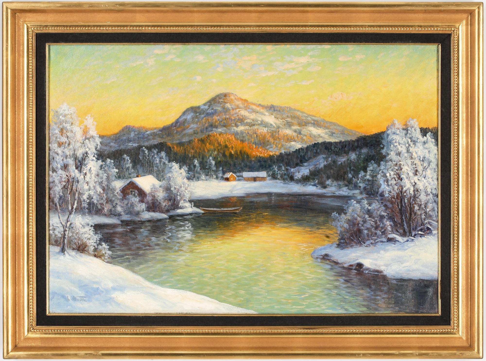 LEONARD WIEDH, olja på duk. Signerad.