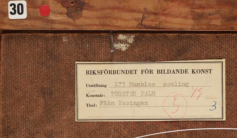 TORSTEN PALM, oil on panel, signed T.P.