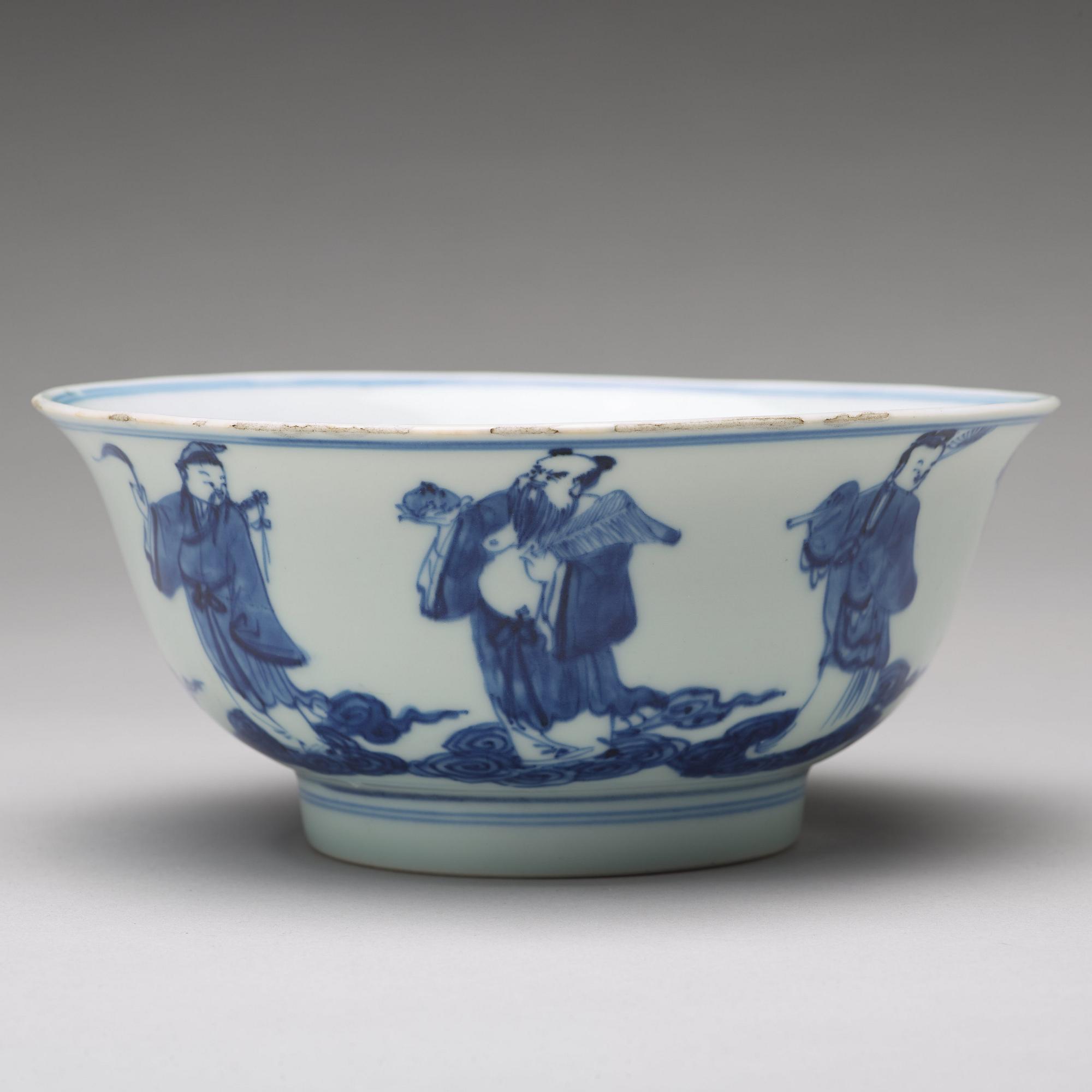 SKÅL, porslin. Qingdynastin (1644-1912) med Qianlong sigillmärke.
