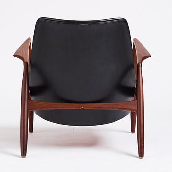 Ib Kofod Larsen, a 'Sälen' (Seal) armchair, Olof Perssons Fåtöljindustri (OPE), Jönköping, Sweden 1950-60s.