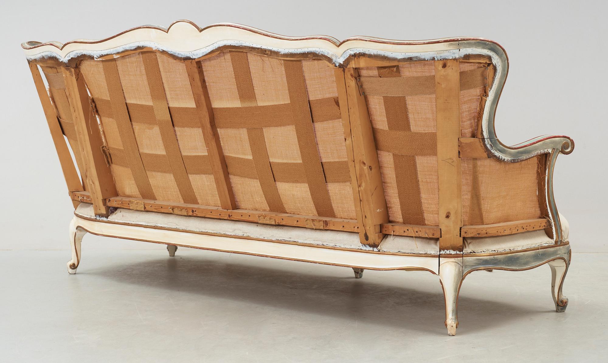 SOFFA, rokokostil, 1800-tal.