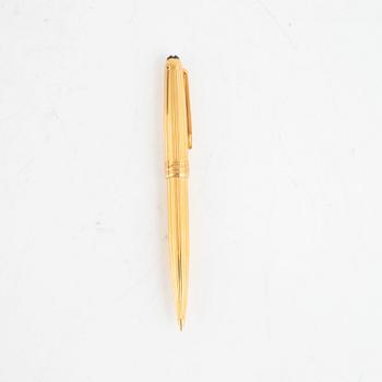 Mont Blanc Meisterstück Solitaire Mechanical Pencil, gilt sterling silver.