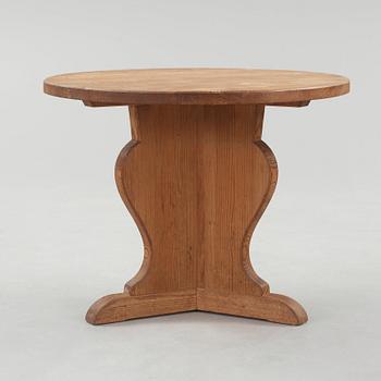 A stained pine table attributed to Axel Einar Hjorth, Nordiska Kompaniet, Sweden 1930's.