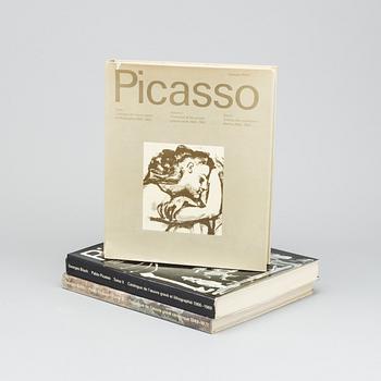 A SET OF 3 VOLUMES GEORGES BLOCH "PICASSO", volume I-III.