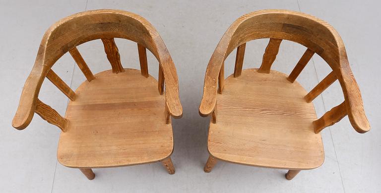 KARMSTOLAR, 1 par, Krogenäs Möbler, Norge, 1900-talets andra hälft.