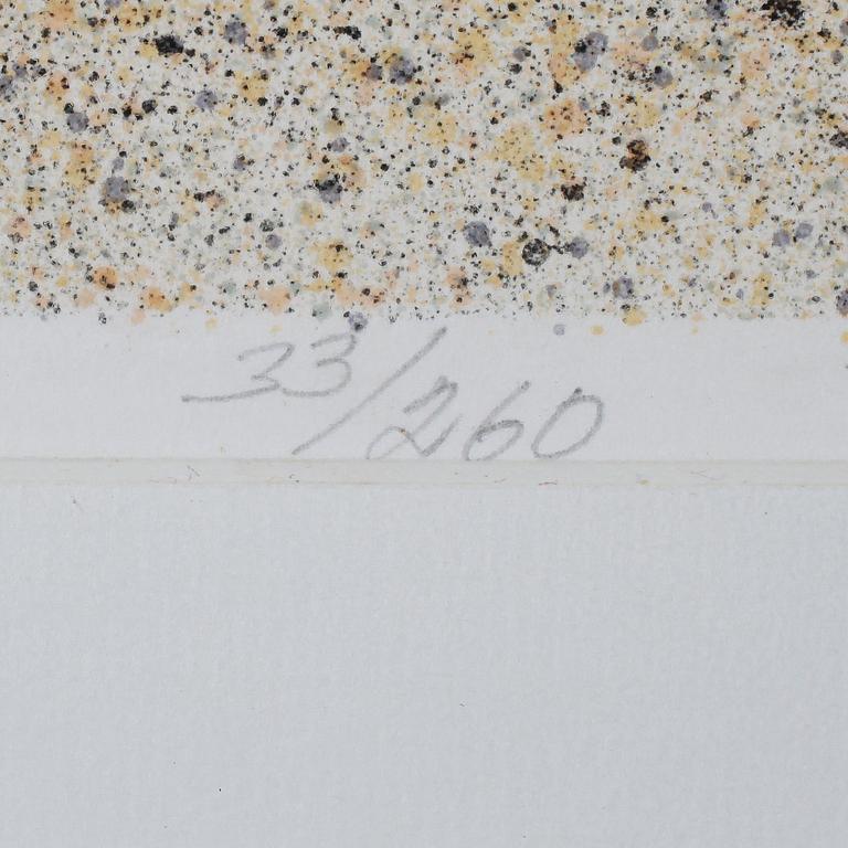 RUNE JOHANSSON, färglitografi, signerad och numrerad 33/260.