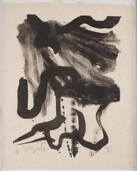 Willem de Kooning, "Woman with corset and long hair".