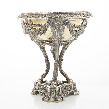 Praktskål, silver, empirestil, 1900-tal.