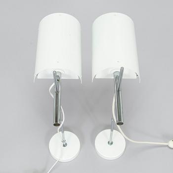 Ben af Schultén, A pair of 1970s 'BS 712' wall lights by Metallimestarit for Artek Finland.