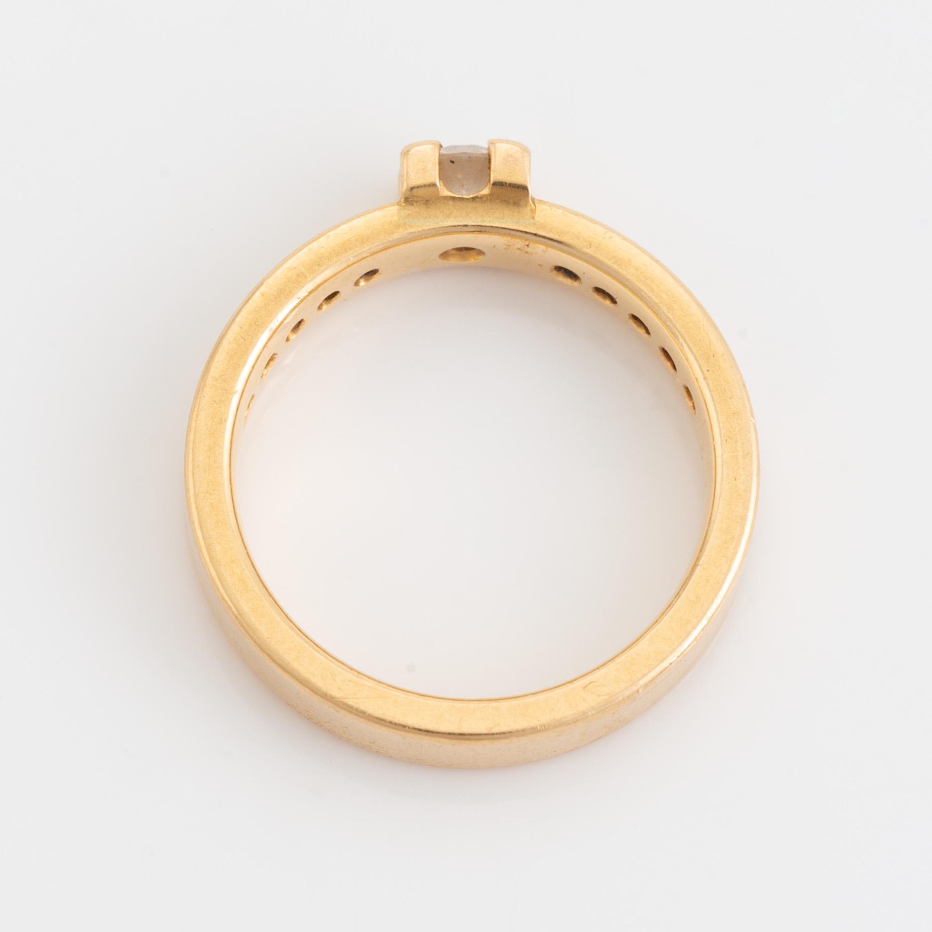 Brilliant cut diamond ring, Schalins.