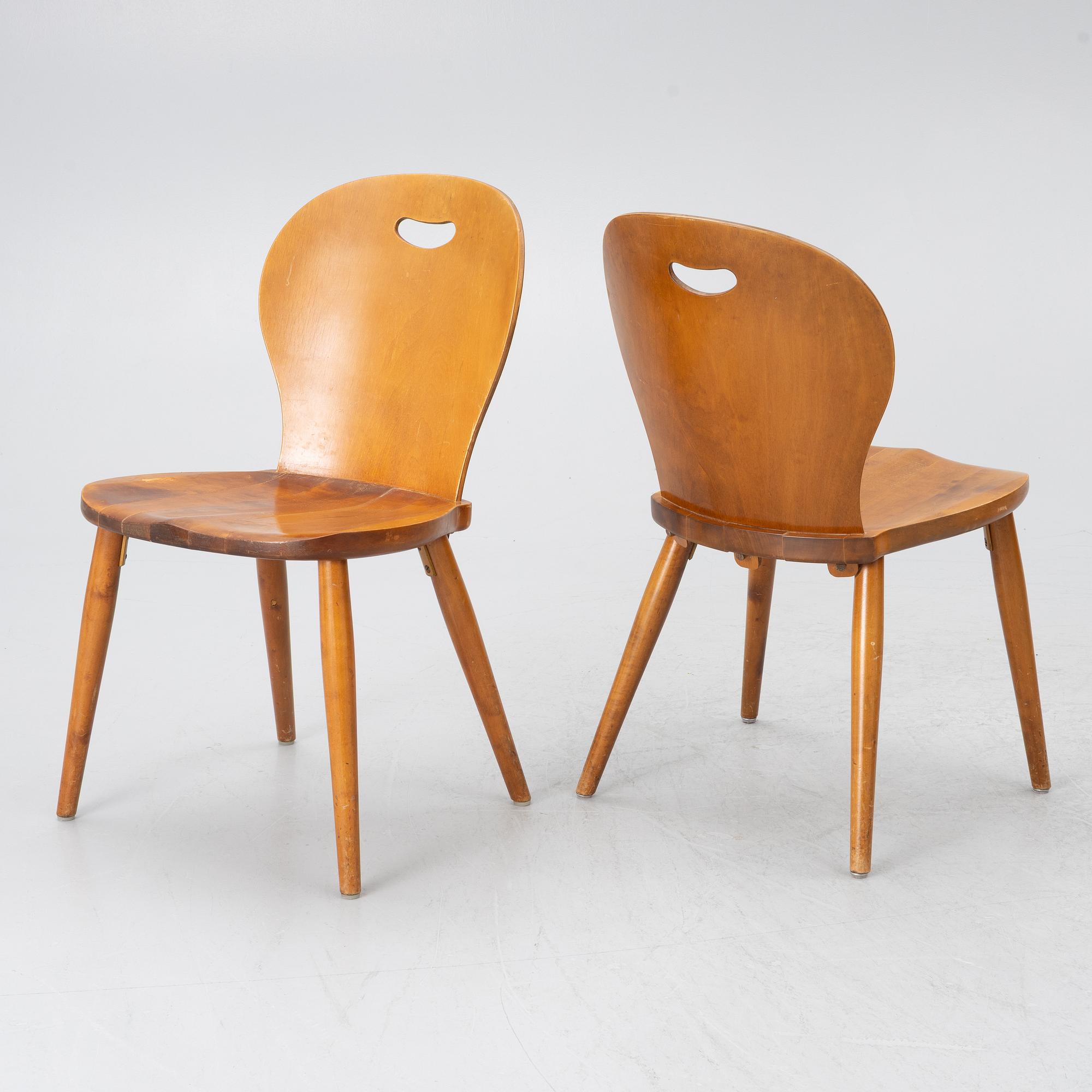 Chairs, 4 pcs, Gemla, Diö, mid-20th century.