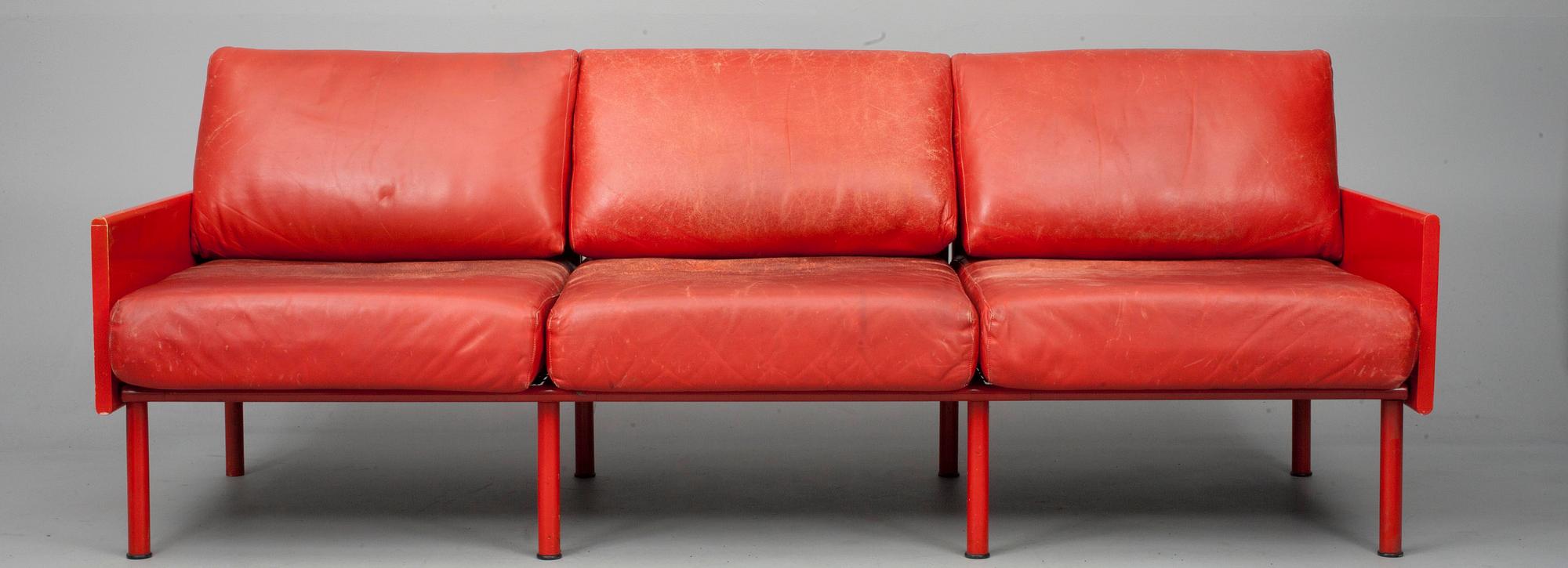 SOFFOR, ett par, trä och metall, "Ateljésoffa" Yrjö Kukkapuro, Haimi, 1960-tal.