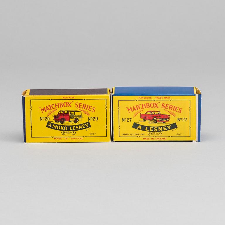LESNEY MATCHBOX SERIES, 2 pcs.