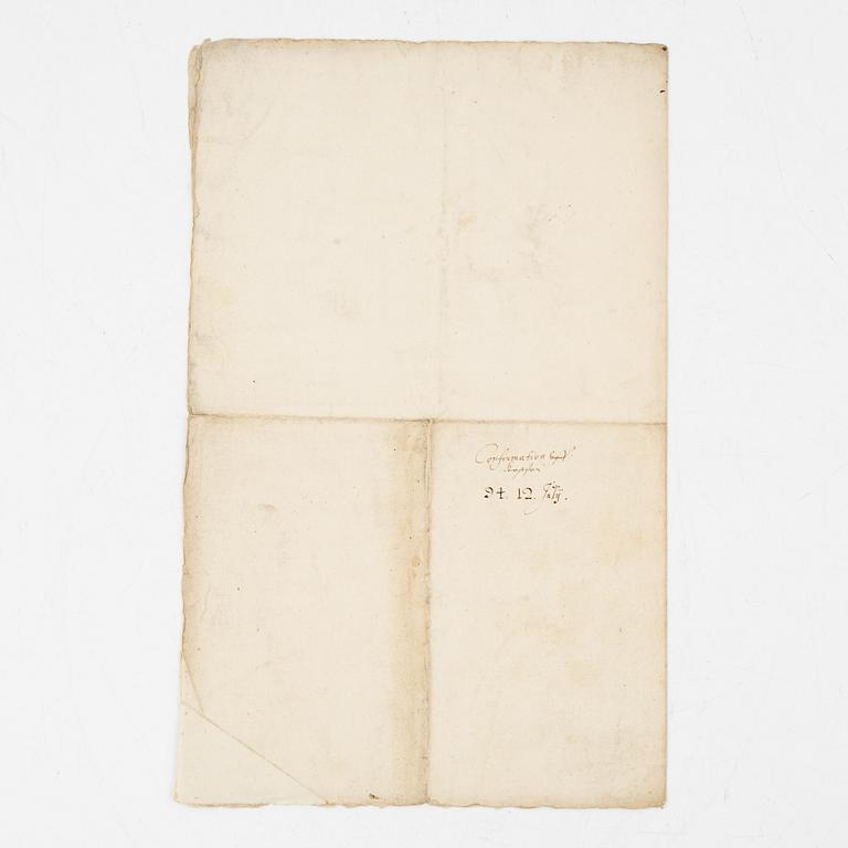 Brev signerat av Sigismund.