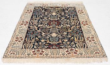 Rug, Nain, part silk, approx. 161 x 107 cm.