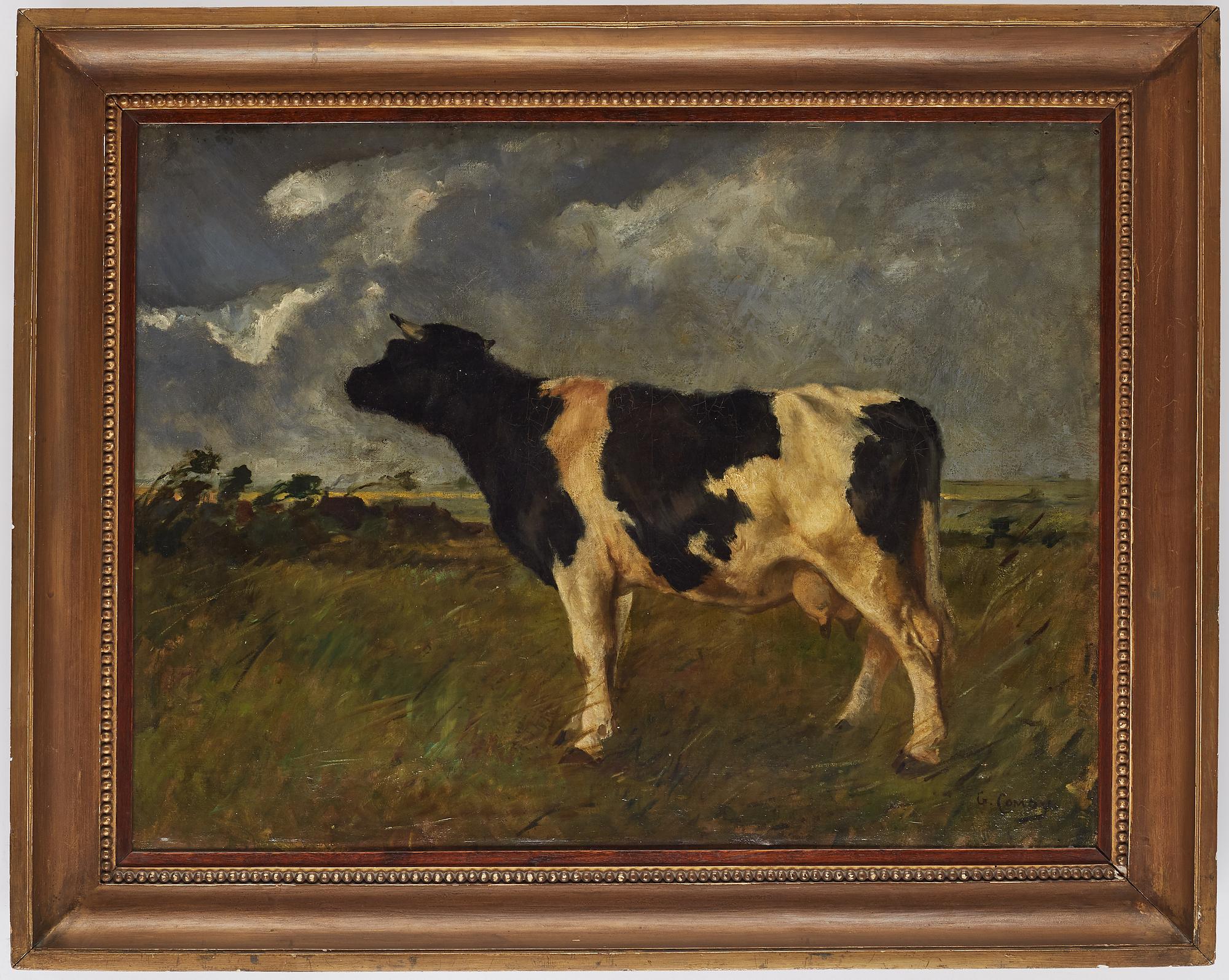 Marie Emmanuel G Comoy, olja på duk, signerad.