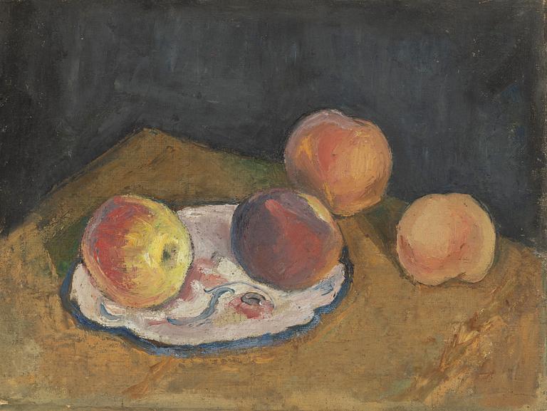 Maj Bring, Still life with apples.