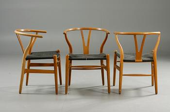 STOLAR, 6 st, "Y-stolen", Hans J. Wegner, Carl Hansen & son. Danmark.