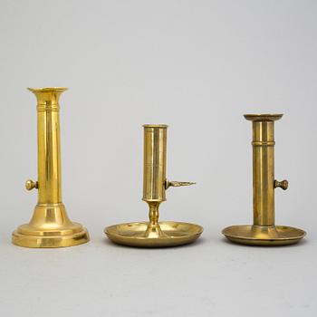 Six candlesticks, 1700-/1800s.