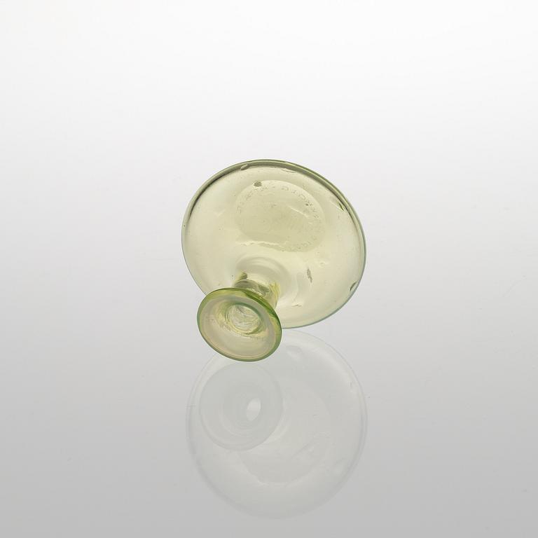 TAPIO WIRKKALA, GLASFLASKA, signerad Tapio Wirkkala Iittala.