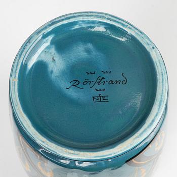 Nils Emil Lundström, a ceramic vase, Rörstrand, 1920's/30's.