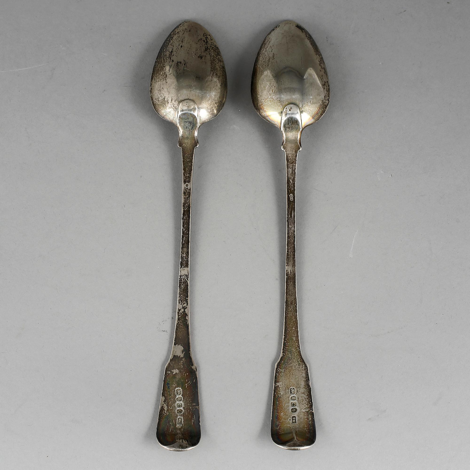 RAGUSKEDAR, ett par, silver, London 1798. Tot ca 239 gram.