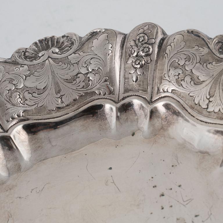 A silver bowl, Swedish import marks, 20th Century.