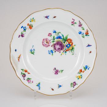 TALLRIK, porslin, Meissen, 1800-tal.