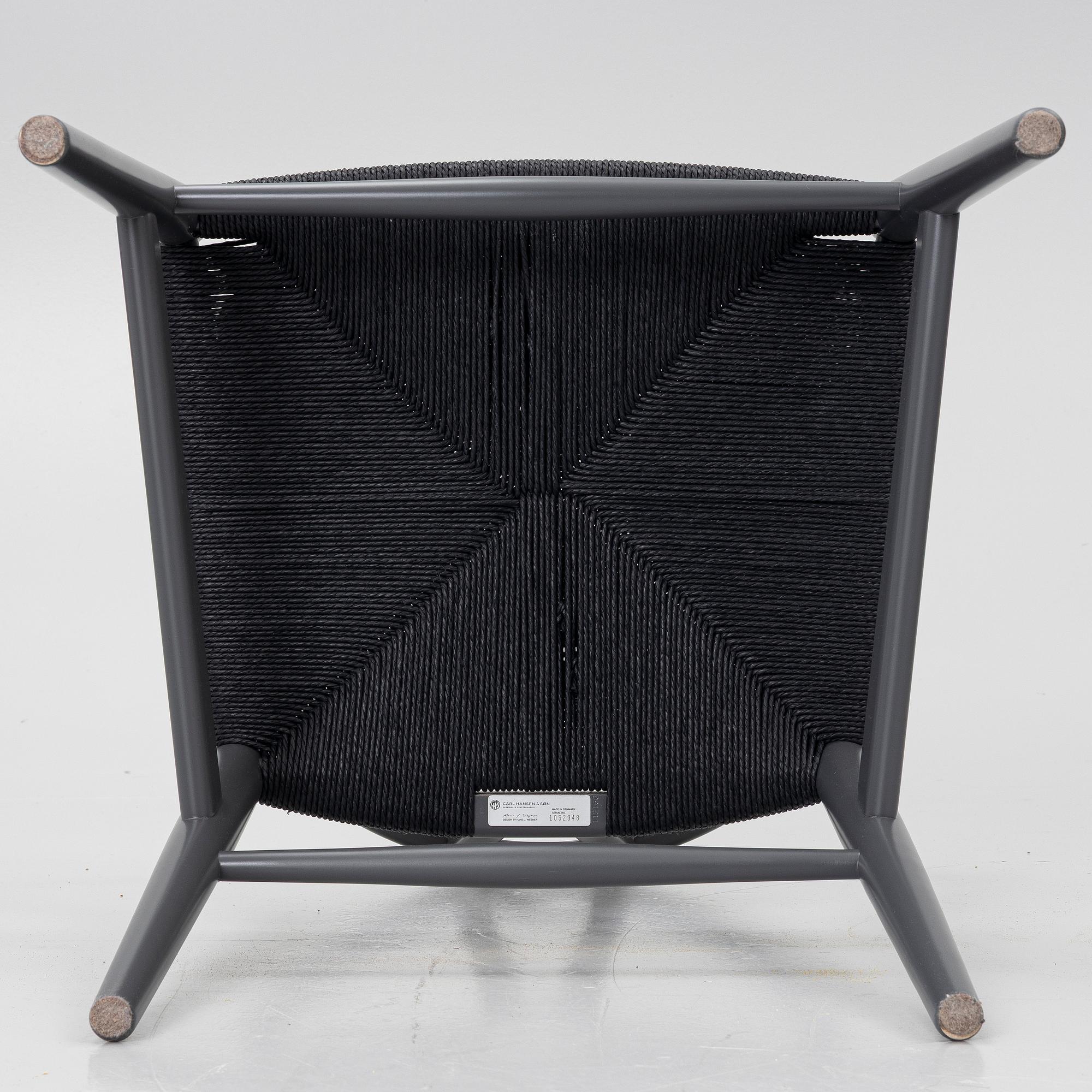 Hans J. Wegner, Chairs, 4, model CH 24 “Y Chair”, Carl Hansen & Søn, Denmark.