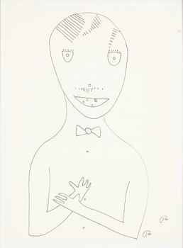 Roger Risberg, indian ink drawing, signed Executed in 2008.