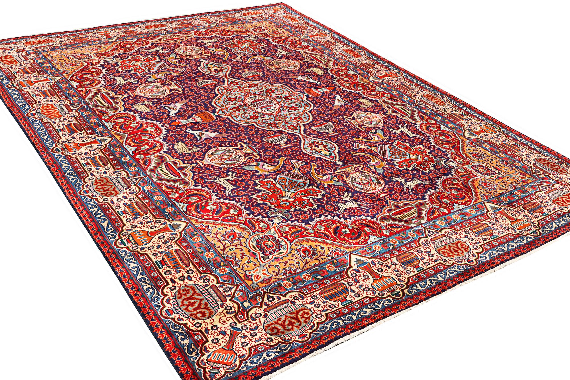 A Kashmar carpet, c. 415 x 285 cm.