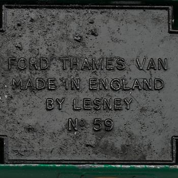 LESNEY MATCHBOX SERIES, 3 st, bland annat Ford Thames Van RW 59A-3.