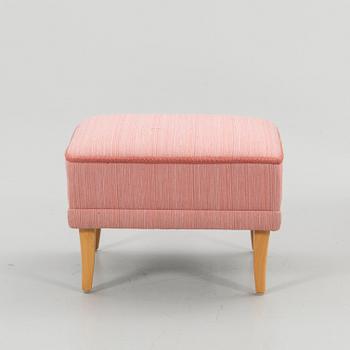 Carl Malmsten, Armchair with footstool, "The Giant Toad", second half of the 20th century.