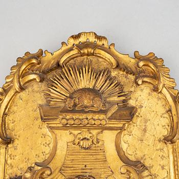 An 18th century  Rococo wall sconce for two candles.