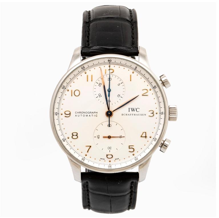 IWC Schaffhausen Portuguese Chronograph, armbandsur 41 mm.