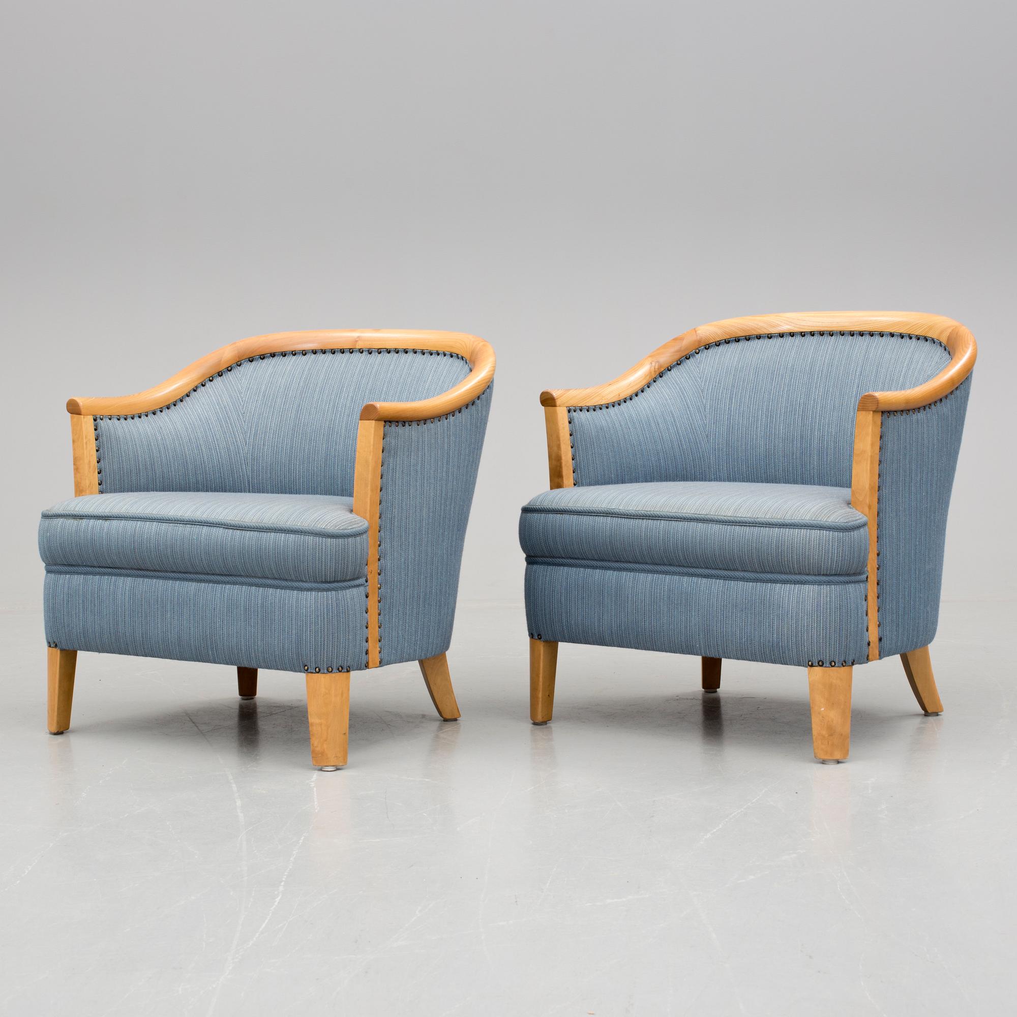 FÅTÖLJER, ett par, Swedish Modern, 1940-tal.
