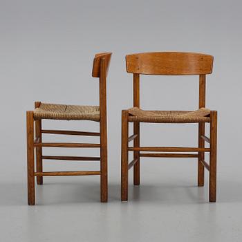 STOLAR, 2 st, "J39", Börge Mogensen, Danmark, 1900-talets andra hälft.