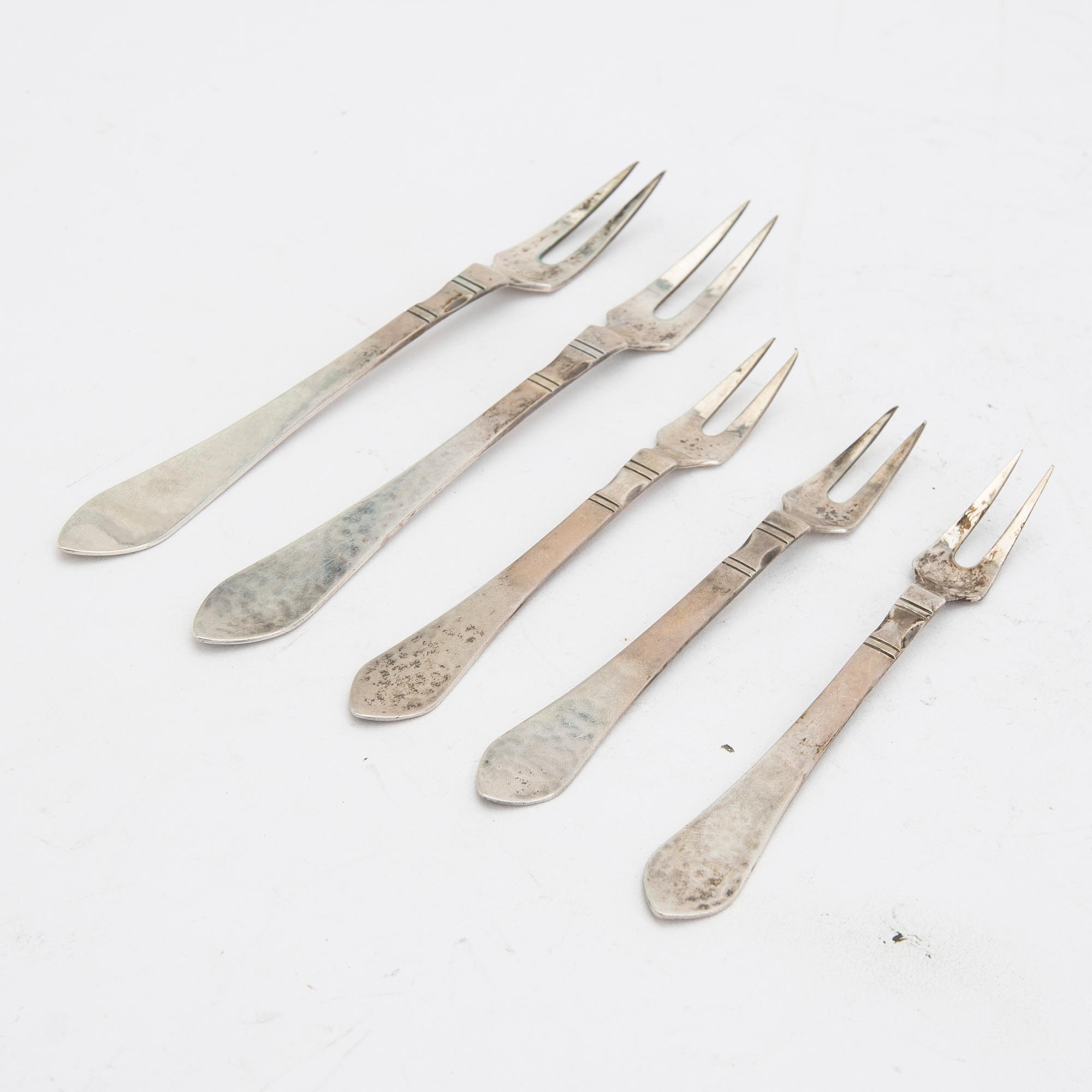 Georg Jensen, bestick 5 st  "Antik/Continental", silver.