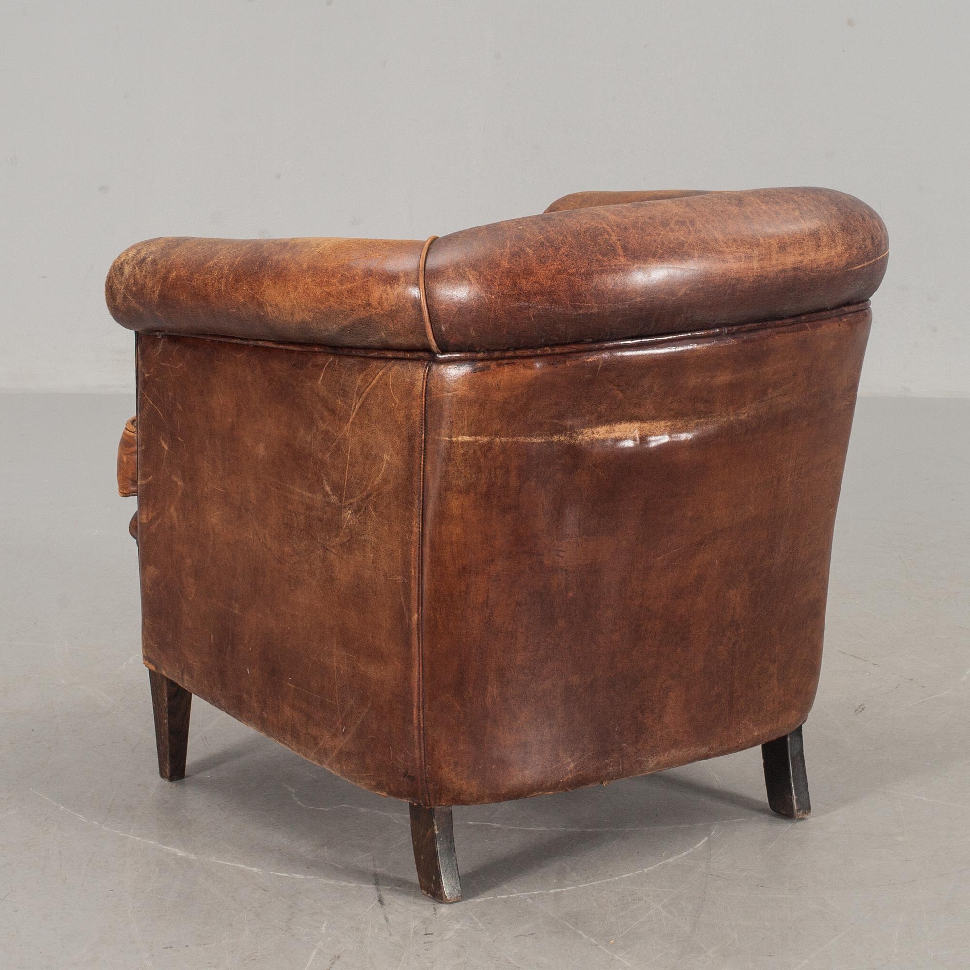 CLUBFÅTÖLJ, 1900-talets sista fjärdedel.