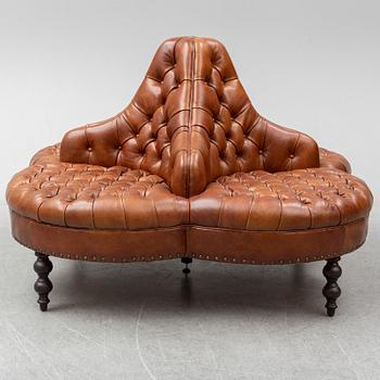 A leather sofa, England.
