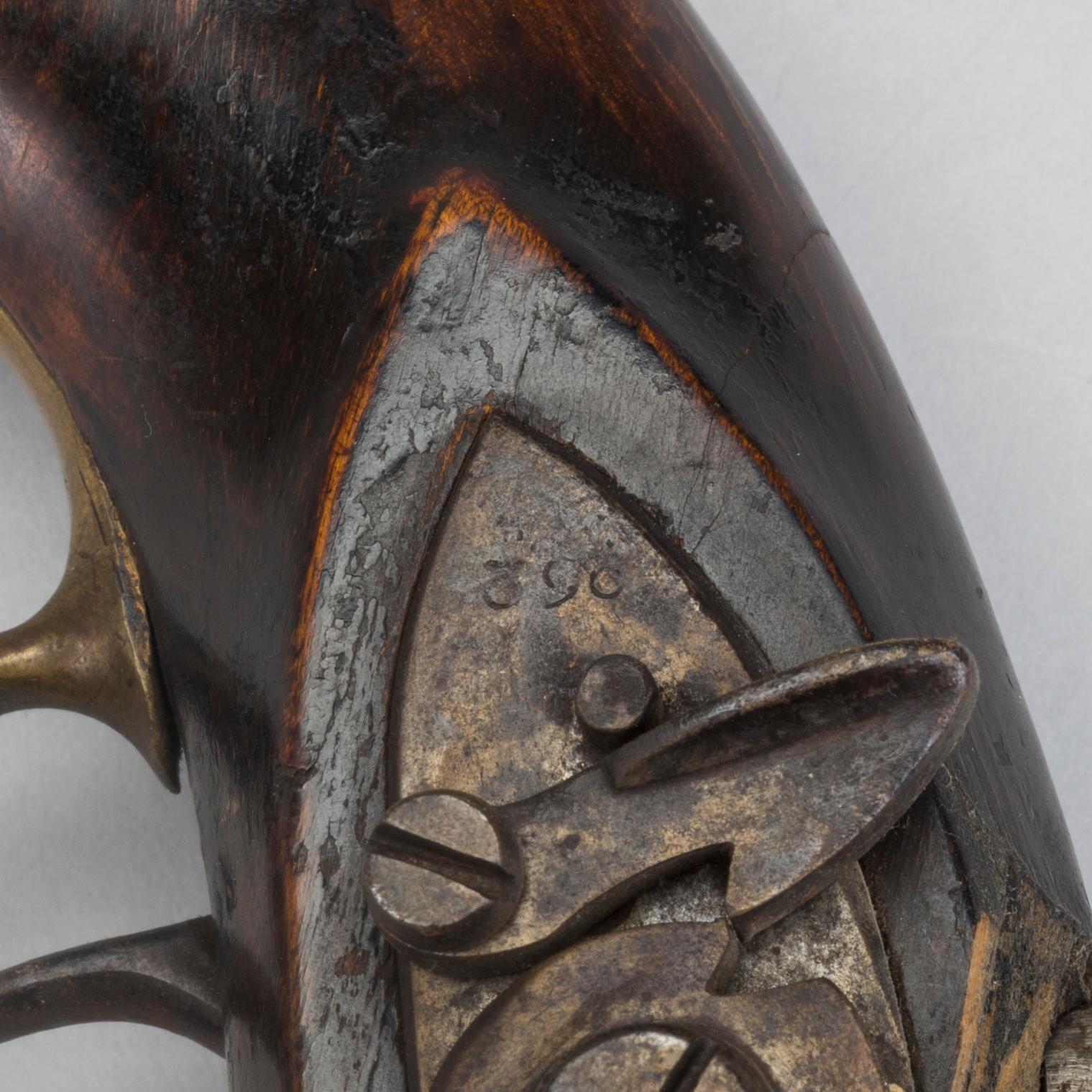 A percussion gun, 19th century,