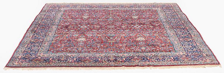 A semi-antique Yazd carpet, c. 292 x 250 cm.